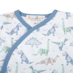 Luna And Arlo Sales Store -Luna And Arlo Sales Store blue origami dinos kimono footed pant set by luna and arlo 118874