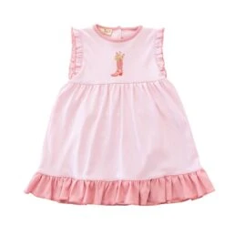 Boots And Blooms Dress - Pink -Luna And Arlo Sales Store boots and blooms dress pink 103891