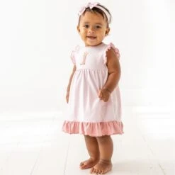Boots And Blooms Dress - Pink -Luna And Arlo Sales Store boots and blooms dress pink 915957