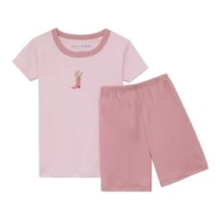 Boots And Blooms Short Pajamas - Pink