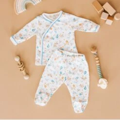 Cherished Arrivals Footed Pant Set - Blue By Luna And Arlo -Luna And Arlo Sales Store cherished arrivals footed pant set blue by luna and arlo 521823