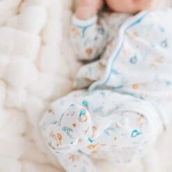 Cherished Arrivals Footed Pant Set - Blue By Luna And Arlo -Luna And Arlo Sales Store cherished arrivals footed pant set blue by luna and arlo 818973