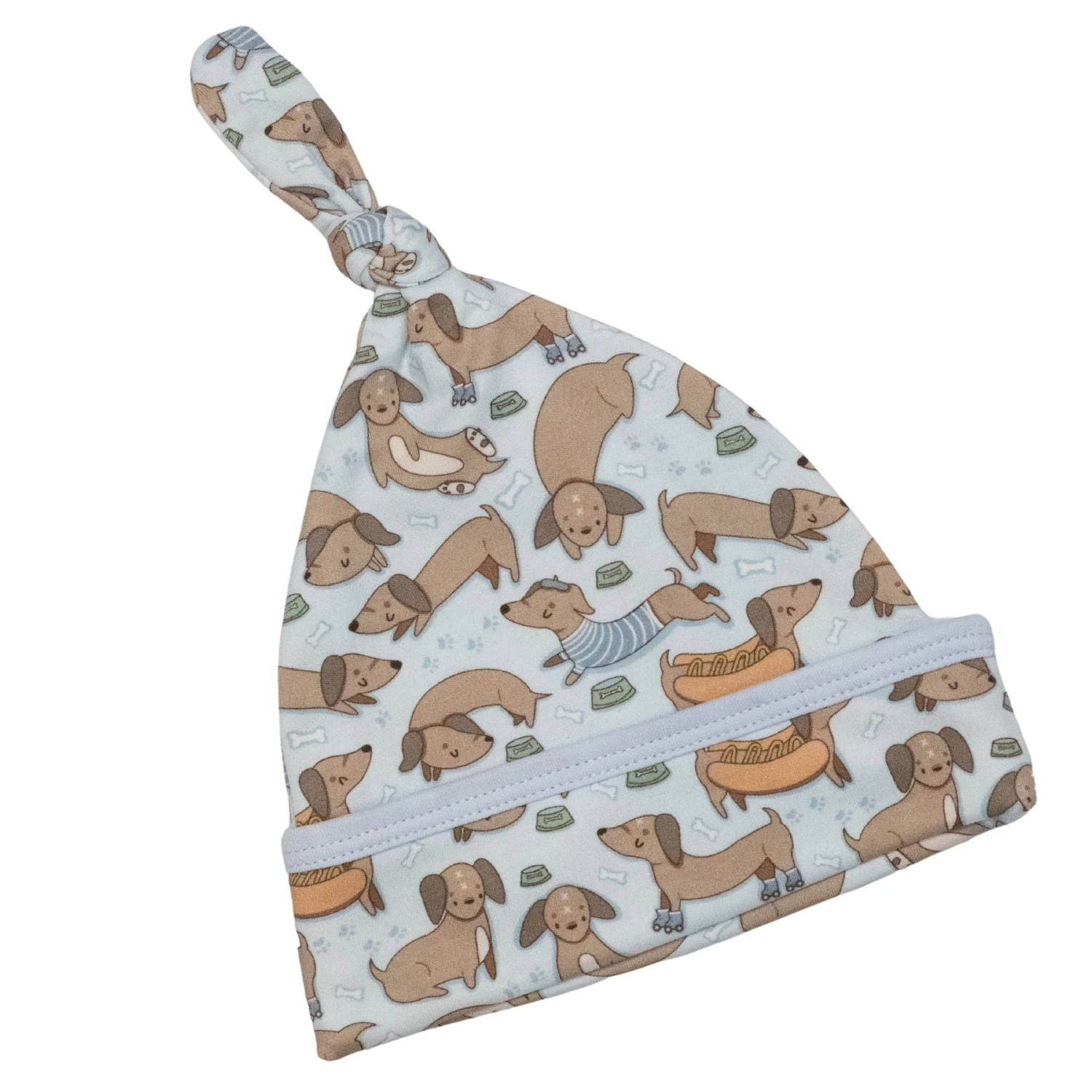 Dachshund Knot Hat - Blue By Luna And Arlo 1 Dachshund Knot Hat - Blue By Luna And Arlo