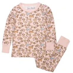 Dachshund Long Pajamas- Dusty Rose By Luna And Arlo -Luna And Arlo Sales Store daschunds long pajamas dusty rose by luna and arlo 745319