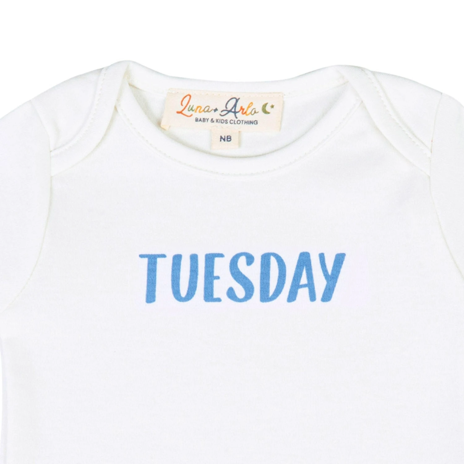 Days Of The Week Print Bodysuit Set - Blue 2 Days Of The Week Print Bodysuit Set - Blue - Image 2