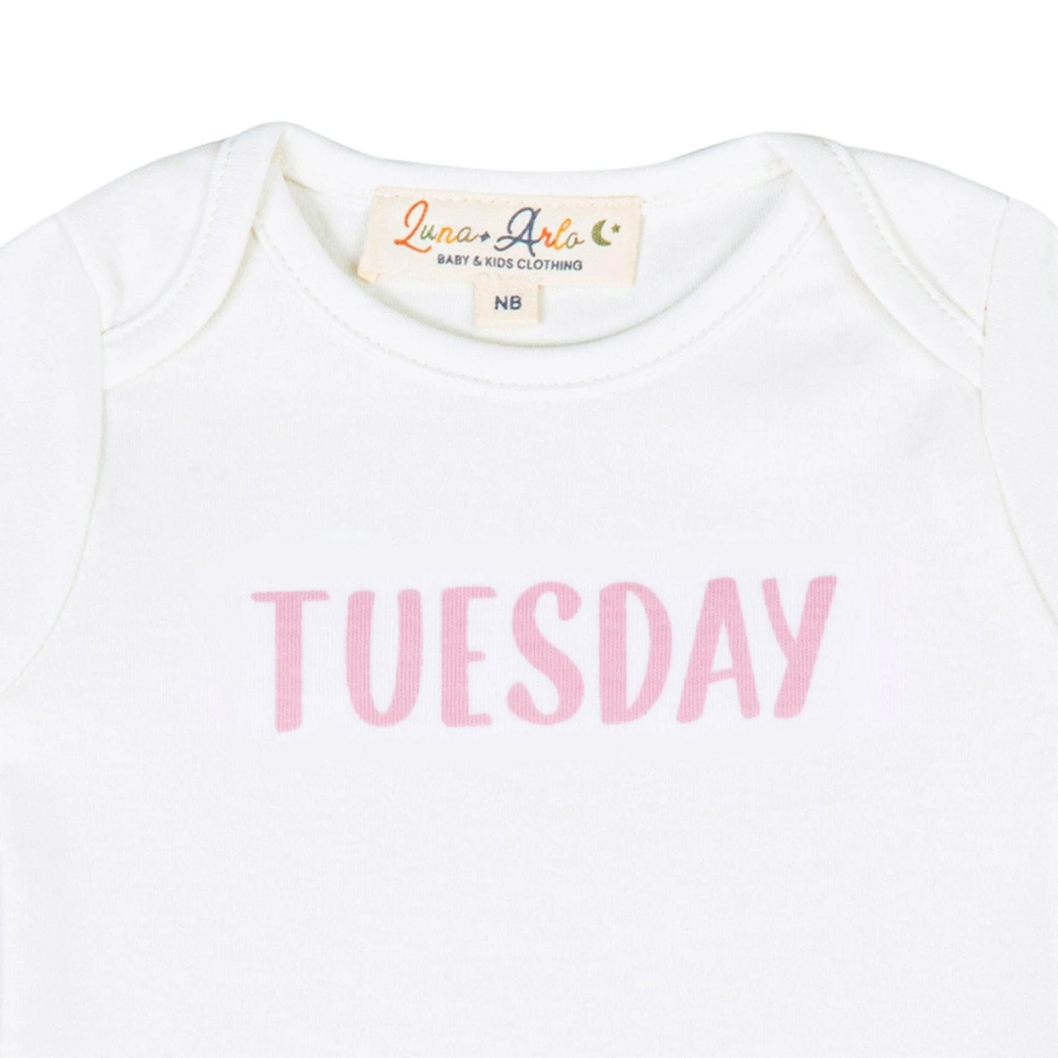 Days Of The Week Print Bodysuit Set - Pink 2 Days Of The Week Print Bodysuit Set - Pink - Image 2