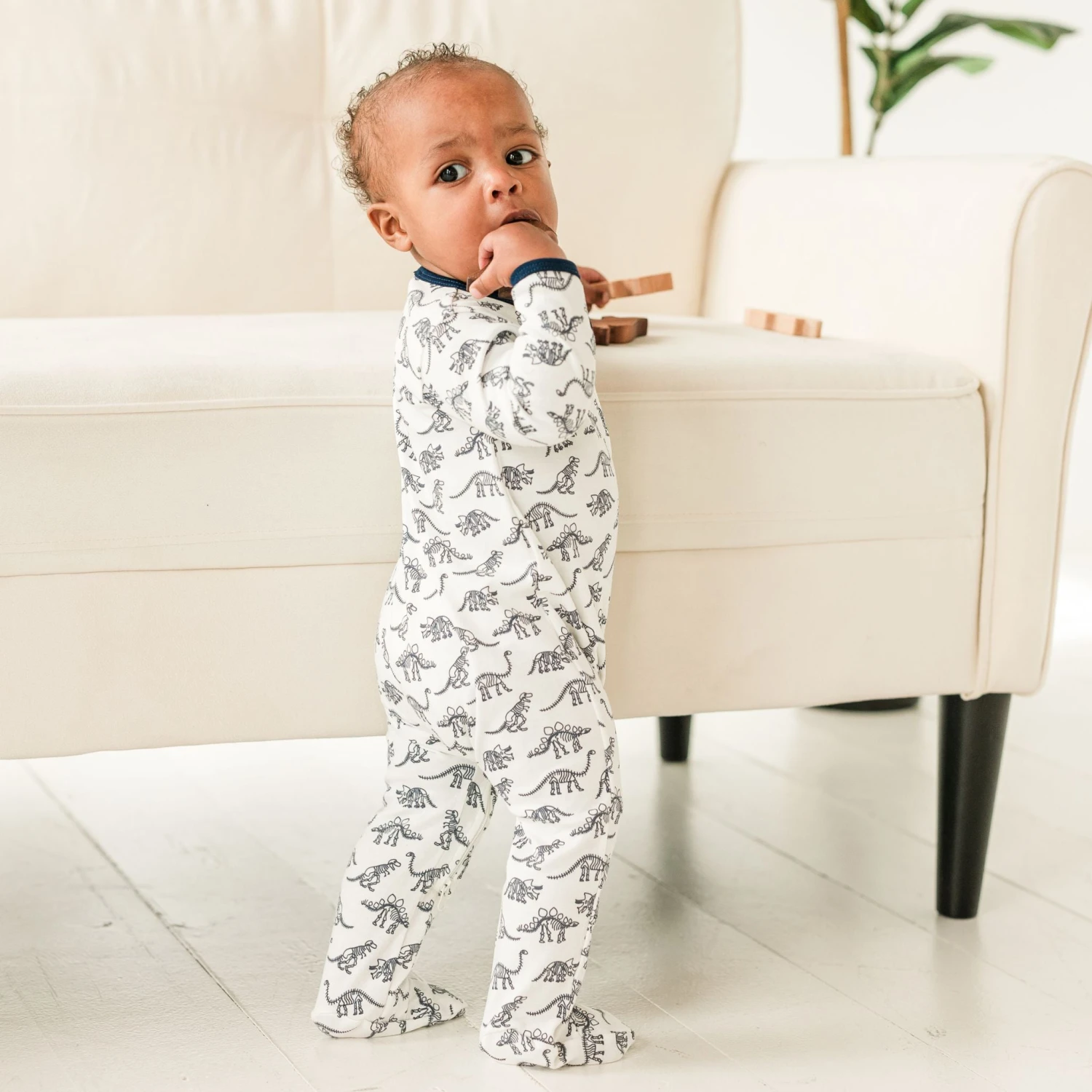 Dino Digs Zip Footie By Luna & Arlo 3 Dino Digs Zip Footie By Luna & Arlo - Image 3