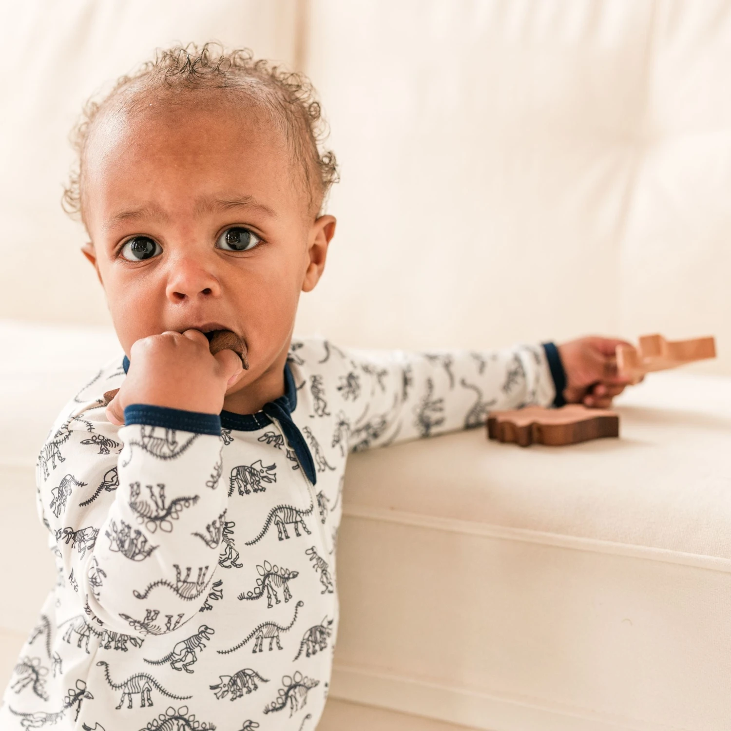 Dino Digs Zip Footie By Luna & Arlo 2 Dino Digs Zip Footie By Luna & Arlo - Image 2