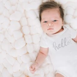 Hello! Bodysuit - Silver By Luna And Arlo