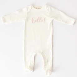 Hello! Footie - Dusty Rose By Luna And Arlo -Luna And Arlo Sales Store hello footie dusty rose by luna and arlo 404645