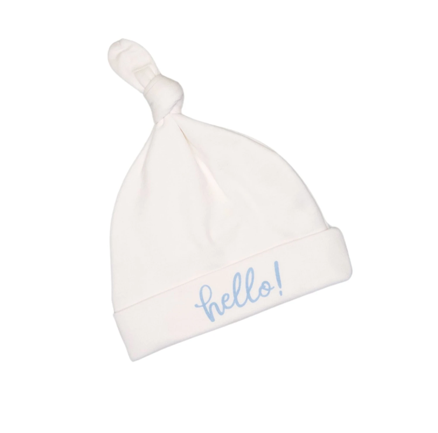 Hello! Knot Hat - Blue By Luna And Arlo 1 Hello! Knot Hat - Blue By Luna And Arlo