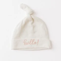 Hello! Knot Hat - Dusty Rose By Luna And Arlo -Luna And Arlo Sales Store hello knot hat dusty rose by luna and arlo 849330