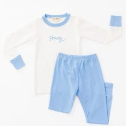 Howdy! Long Pajamas - Sky By Luna And Arlo -Luna And Arlo Sales Store howdy long pajamas sky by luna and arlo 395460