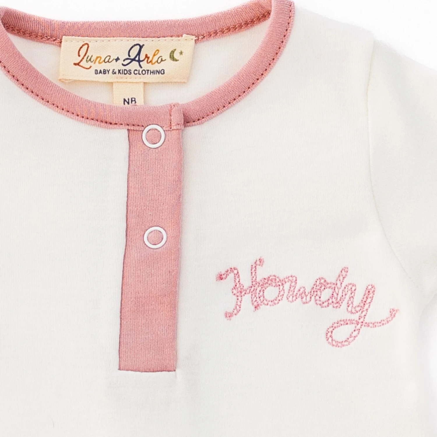 Howdy! Playsuit - Dusty Rose By Luna And Arlo 2 Howdy! Playsuit - Dusty Rose By Luna And Arlo - Image 2