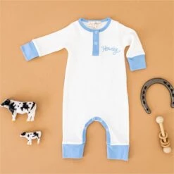 Howdy! Playsuit - Sky By Luna And Arlo