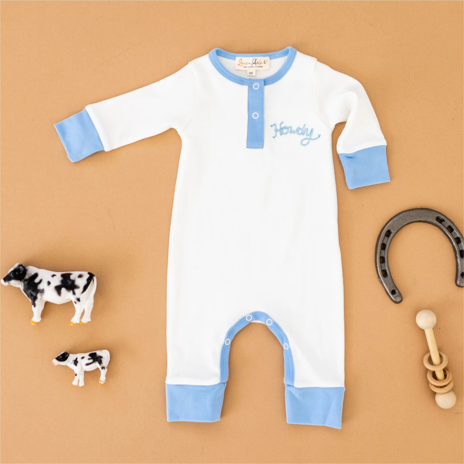 Howdy! Playsuit - Sky By Luna And Arlo 1 Howdy! Playsuit - Sky By Luna And Arlo