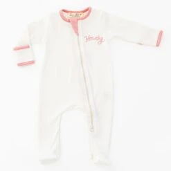 Howdy! Zip Footie - Dusty Rose By Luna And Arlo -Luna And Arlo Sales Store howdy zip footie dusty rose by luna and arlo 472432