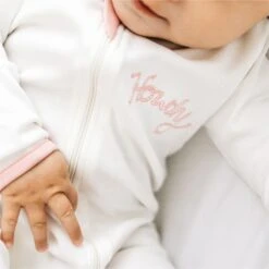 Howdy! Zip Footie - Dusty Rose By Luna And Arlo