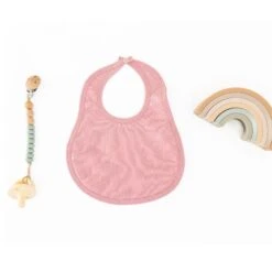 Luna & Arlo Basics Bib - Dusty Rose