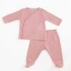 Luna & Arlo Basics Kimono Footed Pant Set - Dusty Rose