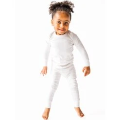 Luna & Arlo Basics Long Pajamas - Ivory