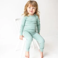 Luna & Arlo Basics Long Pajamas - Moss 9 Luna & Arlo Basics Long Pajamas - Moss -Luna And Arlo Sales Store luna arlo basics long pajamas moss 536968