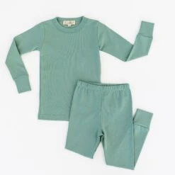Luna & Arlo Basics Long Pajamas - Moss 7 Luna & Arlo Basics Long Pajamas - Moss -Luna And Arlo Sales Store luna arlo basics long pajamas moss 725392
