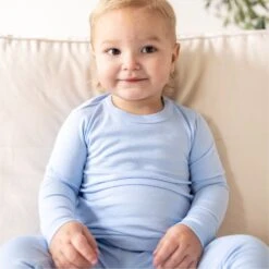 Luna & Arlo Basics Long Pajamas - Sky -Luna And Arlo Sales Store luna arlo basics long pajamas sky 625348
