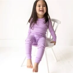 Luna & Arlo Basics Long Pajamas - Wisteria