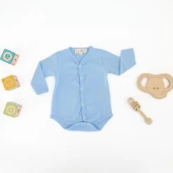 Luna & Arlo Basics Long Sleeve Bodysuit - Sky