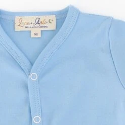 Luna & Arlo Basics Long Sleeve Bodysuit - Sky -Luna And Arlo Sales Store luna arlo basics long sleeve bodysuit sky 428462
