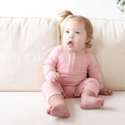 Luna & Arlo Basics Playsuit - Dusty Rose 8 Luna & Arlo Basics Playsuit - Dusty Rose -Luna And Arlo Sales Store luna arlo basics playsuit dusty rose 452962