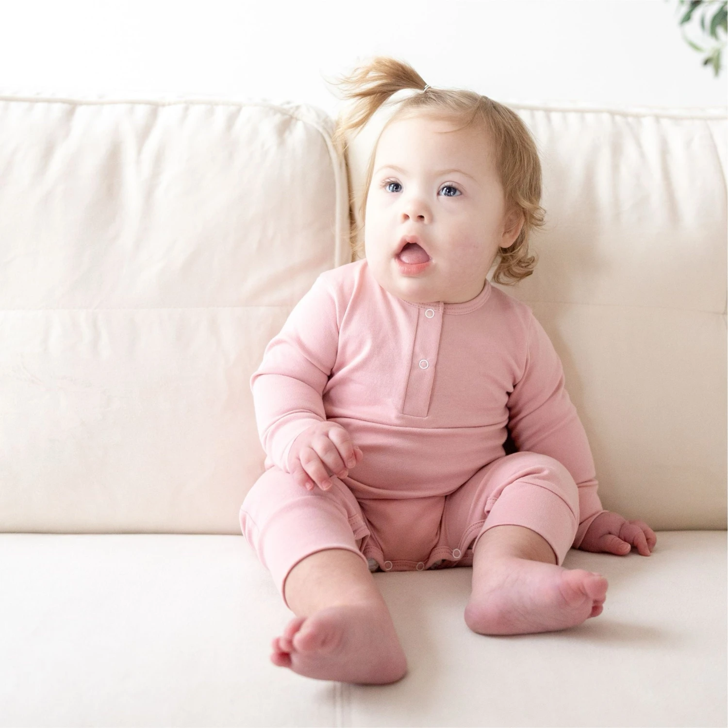 Luna & Arlo Basics Playsuit - Dusty Rose 4 Luna & Arlo Basics Playsuit - Dusty Rose - Image 4