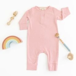 Luna & Arlo Basics Playsuit - Dusty Rose 7 Luna & Arlo Basics Playsuit - Dusty Rose -Luna And Arlo Sales Store luna arlo basics playsuit dusty rose 760999