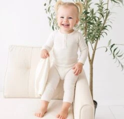 Luna & Arlo Basics Playsuit - Ivory