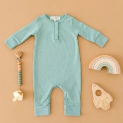 Luna & Arlo Basics Playsuit - Moss 8 Luna & Arlo Basics Playsuit - Moss -Luna And Arlo Sales Store luna arlo basics playsuit moss 306895