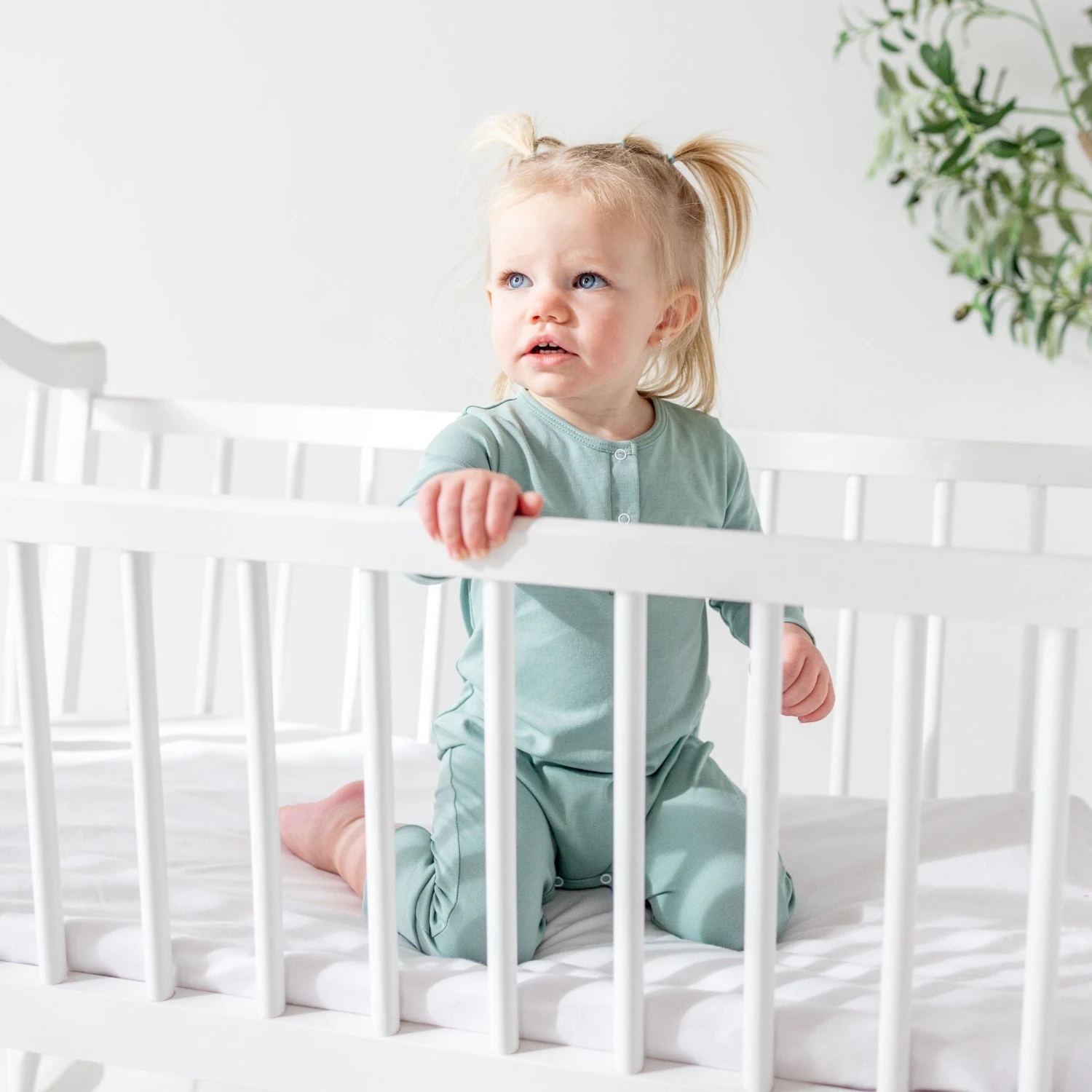 Luna & Arlo Basics Playsuit - Moss 3 Luna & Arlo Basics Playsuit - Moss - Image 3