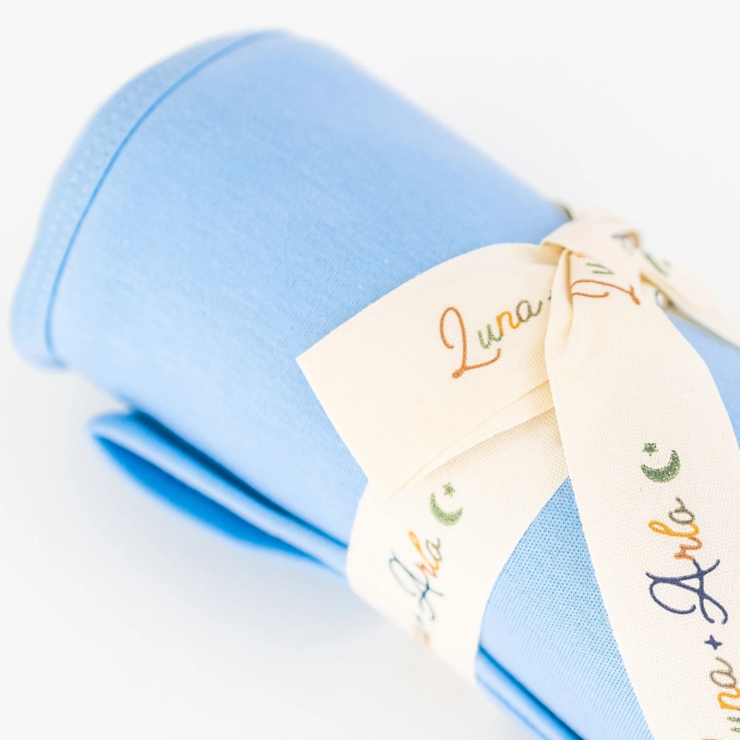 Luna & Arlo Basics Receving Blanket - Sky 2 Luna & Arlo Basics Receving Blanket - Sky - Image 2