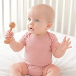 Luna & Arlo Basics Short Sleeve Bodysuit - Dusty Rose