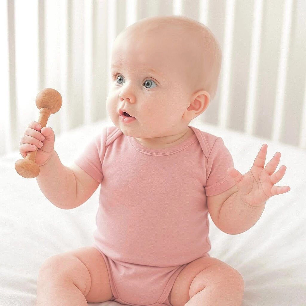 Luna & Arlo Basics Short Sleeve Bodysuit - Dusty Rose 1 Luna & Arlo Basics Short Sleeve Bodysuit - Dusty Rose