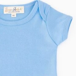 Luna & Arlo Basics Short Sleeve Bodysuit - Sky -Luna And Arlo Sales Store luna arlo basics short sleeve bodysuit sky 485223