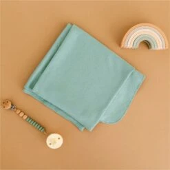 Luna & Arlo Basics Swaddle Blanket - Moss