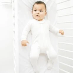 Luna & Arlo Basics Zip Footie - Ivory 7 Luna & Arlo Basics Zip Footie - Ivory -Luna And Arlo Sales Store luna arlo basics zip footie ivory 581196