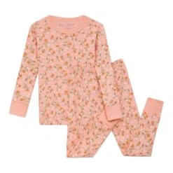 Orange Blossoms Long Pajamas -Luna And Arlo Sales Store orange blossoms long pajamas 529267