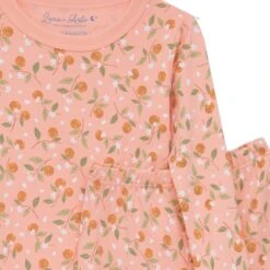 Orange Blossoms Long Pajamas -Luna And Arlo Sales Store orange blossoms long pajamas 864297