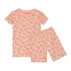 Orange Blossoms Short Pajamas