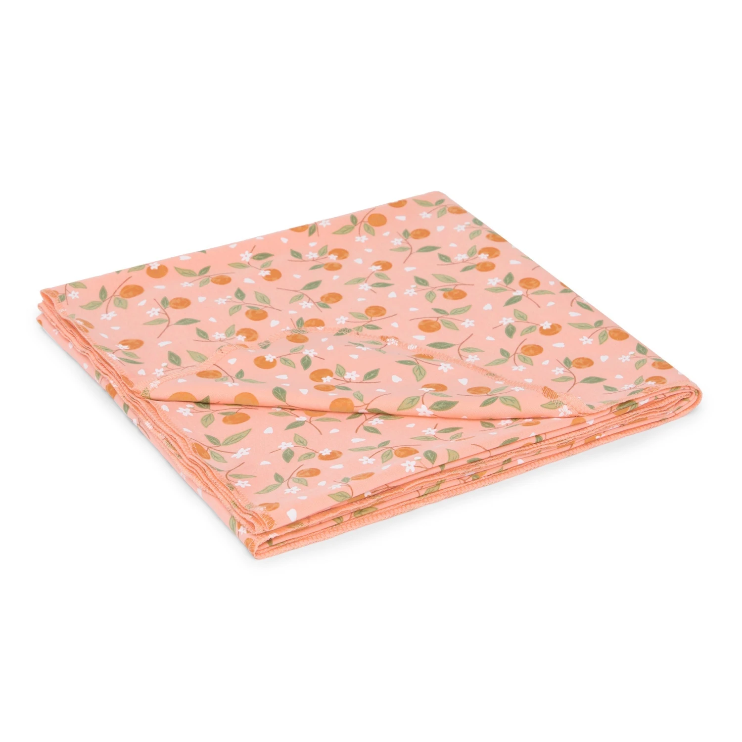 Orange Blossoms Swaddle Blanket 1 Orange Blossoms Swaddle Blanket