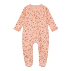 Orange Blossoms Zip Footie