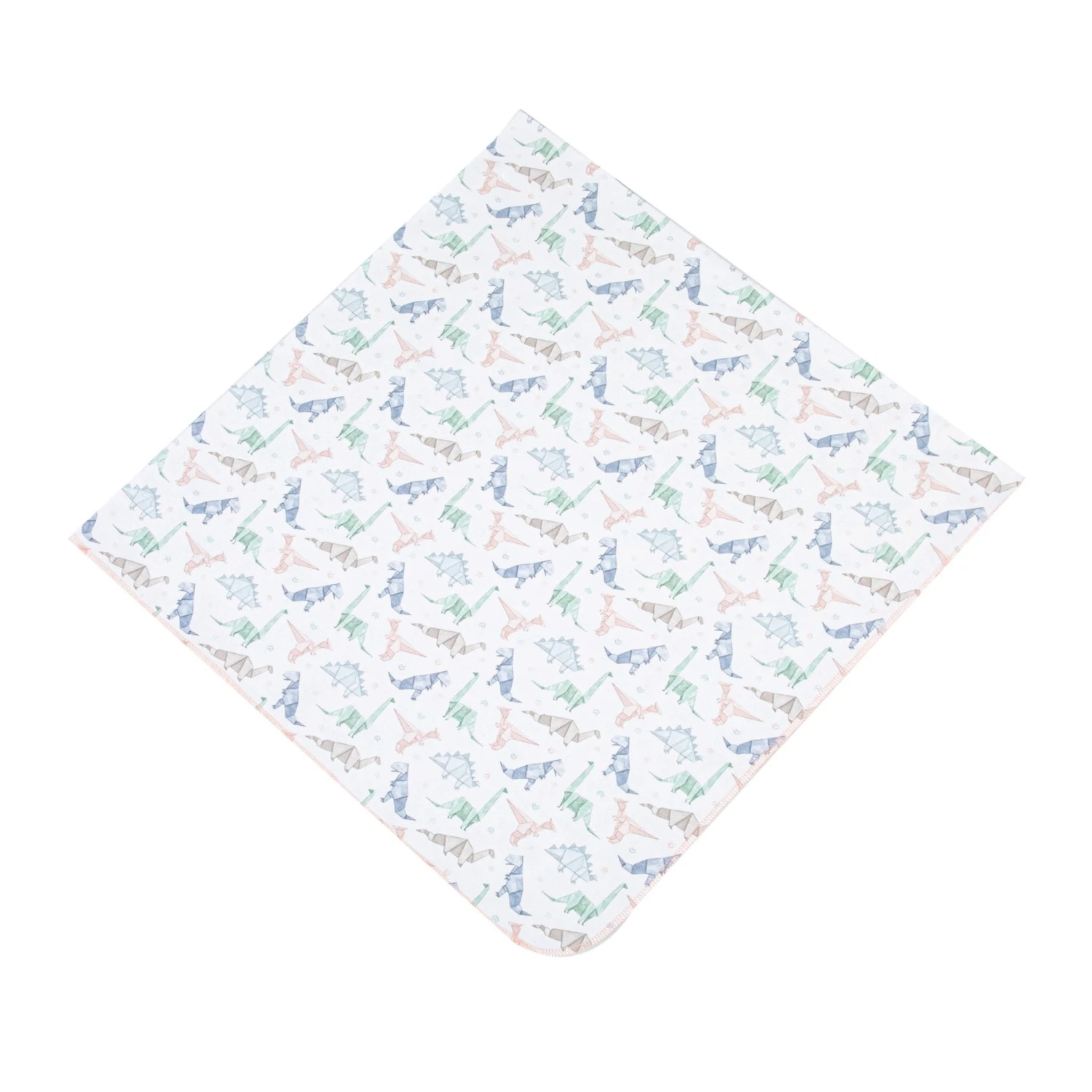 Pink Origami Dinos Swaddle Blanket By Luna And Arlo 1 Pink Origami Dinos Swaddle Blanket By Luna And Arlo