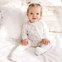 Sirena Ruffle Zip Footie By Luna & Arlo -Luna And Arlo Sales Store sirena ruffle zip footie by luna arlo 726094